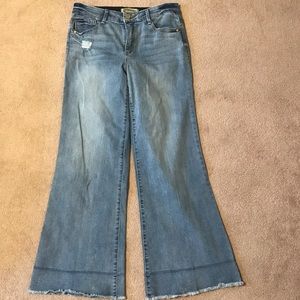 Democracy “ab technology” high rise wide leg jean